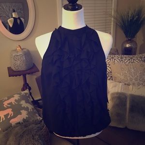 Ruffle front halter